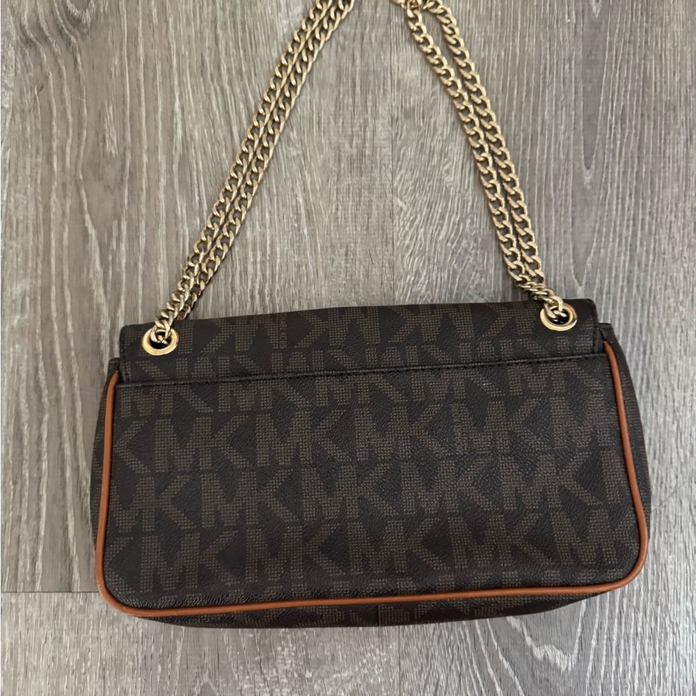 Michael Kors Hamilton Signature Logo Print Jet Set Travel Shoulder Bag - Picture 2 of 4
